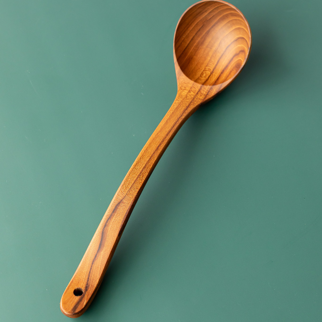 handcrafted Teak wooden ladle