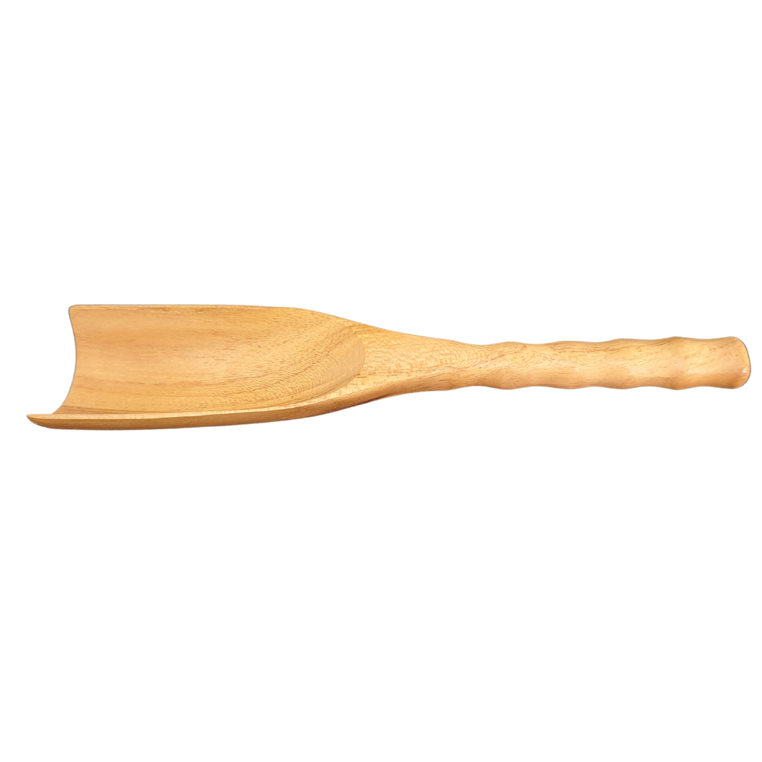small wooden scoop