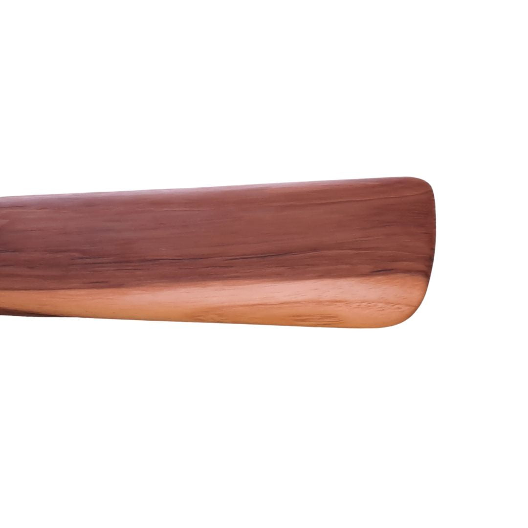 Wooden saute spatula blade end