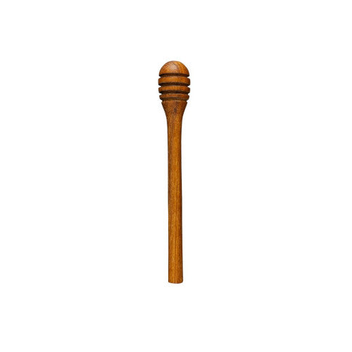 A handcrafted teak wood honey dipper designed for children and toddlers, featuring a smooth, splinter-free finish and a size easy for small hands to grip. The honey dipper is carved from a single piece of natural, non-toxic teak wood with a polished, food-safe surface. Perfectly suited for early childhood development, Montessori-style play kitchens, or introducing children to healthy eating with honey and yogurt in a sustainable way.