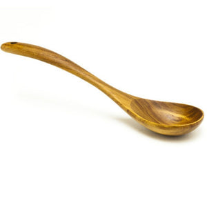 medium wooden ladle