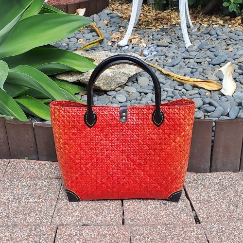 red womens bag