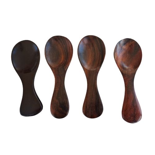 Handmade Wooden Rosewood Spice Spoons Set of 4   | Yompai NZ