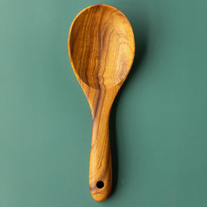 wooden serving spoon