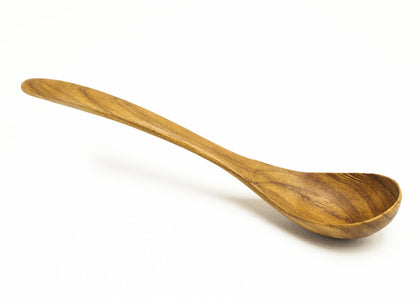 Individually crafted wooden ladle