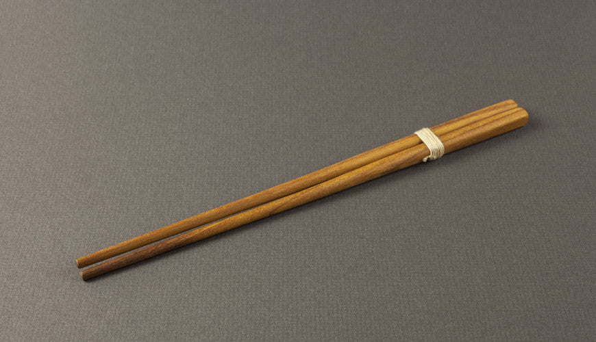 Handmade wooden serving chopsticks