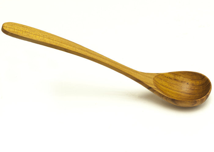 wooden  soup spoon with long handle