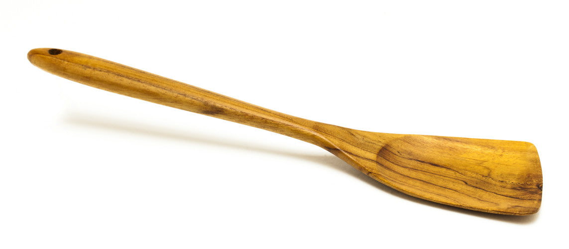 handmade wooden spatula made of teak wood