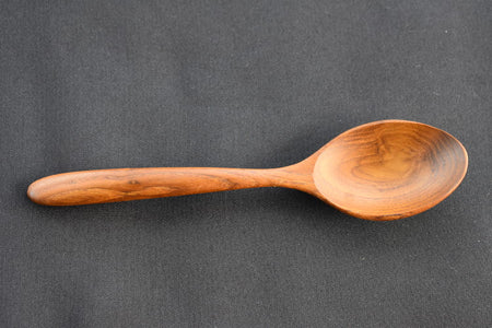 handcrafted wooden eating spoon