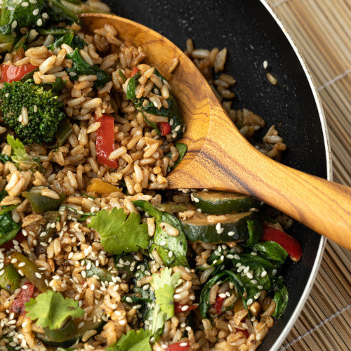 rice and vege serving spoon